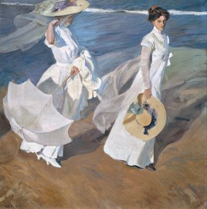 Paseando por la orilla del mar de Joaquín Sorolla